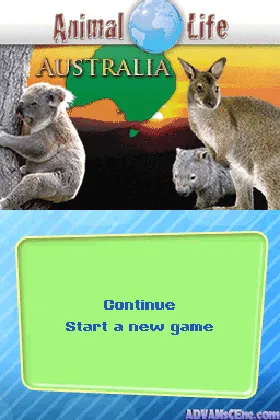 Animal Life - Australia (Europe) (En,Fr,De,Es,It) (NDSi Enhanced) screen shot game playing